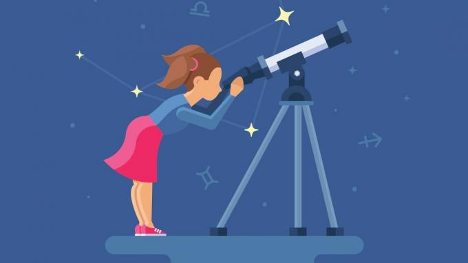 Nastolatek z ADHD patrzy przez teleskop, umożliwiając sobie sięganie po gwiazdy