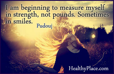 Cytat o powrocie do zdrowia - zaczynam mierzyć się siłą, a nie kilogramami. Czasem w uśmiechach.