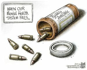 Chociaż sprawcy przemocy z użyciem broni palnej mogą być chorzy psychicznie, nie oznacza to, że mają diagnozowaną chorobę psychiczną. Dlaczego to rozróżnienie ma znaczenie? Przeczytaj to.